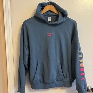 Reebok Blue and Pink Women’s Hoodie